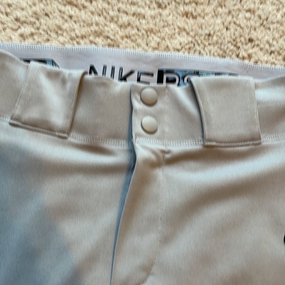 Nike baseball pants S in grey with pockets - Picture 4 of 9